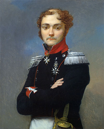 Portrait of an Officer from the Napoleonic Wars | Baron Jean Baptiste Regnault | Painting Reproduction