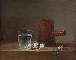 Glas Wasser und Kaffeekanne | Chardin | Gemälde Reproduktion