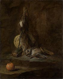 Stillleben mit totem Kaninchen, c.1728 von Chardin | Gemälde-Reproduktion