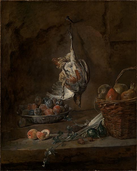 Stillleben mit totem Rebhuhn, c.1728 | Chardin | Gemälde Reproduktion