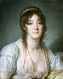 Portrait of Madame Baptiste Aine, c.1790 by Jean-Baptiste Greuze | Painting Reproduction