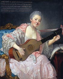 Anne-Marie de Bricqueville de Laluserne, Marquise de Bezons | Jean-Baptiste Greuze | Painting Reproduction