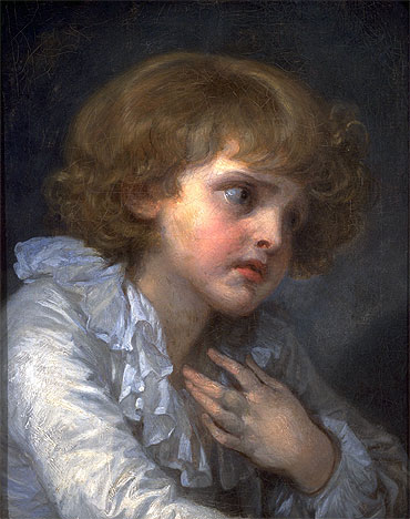 Head of a Young Boy (Tete d'un Garcon), undated | Jean-Baptiste Greuze | Painting Reproduction