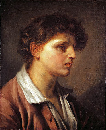 Portrait of a Young Man, undated | Jean-Baptiste Greuze | Painting Reproduction