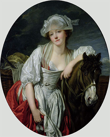 The Milkmaid, c.1780/84 | Jean-Baptiste Greuze | Gemälde Reproduktion