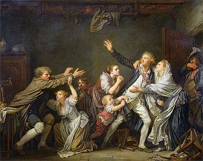 The Paternal Curse or The Ungrateful Son, 1777 | Jean-Baptiste Greuze | Painting Reproduction