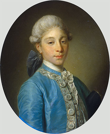 Portrait of Marquis de Saint Paul, c.1755/65 by Jean-Baptiste Greuze | Canvas Print