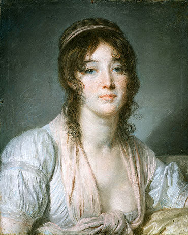 Portrait of Madame Baptiste Aine, c.1790 by Jean-Baptiste Greuze | Paper Art Print