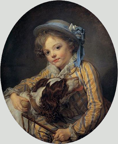 Boy with a Dog, c.1760 | Jean-Baptiste Greuze | Painting Reproduction