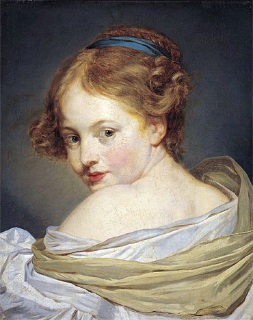 Portrait of a Young Woman, undated | Jean-Baptiste Greuze | Painting Reproduction
