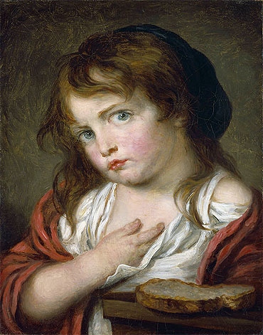Little Girl Pouting, c.1775/00 | Jean-Baptiste Greuze | Gemälde Reproduktion