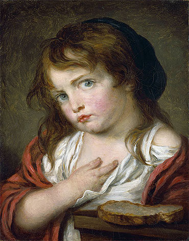 Little Girl Pouting | Jean-Baptiste Greuze | Painting Reproduction