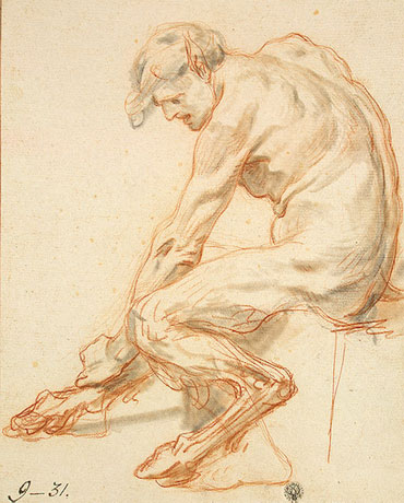 Study of a Faun, b.1755 | Jean-Baptiste Greuze | Painting Reproduction
