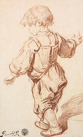 Study of a Boy Walking, c.1765/69 by Jean-Baptiste Greuze | Paper Art Print