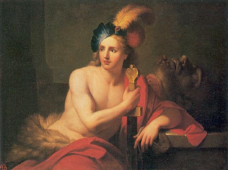 David with Goliath's Head, undated | Jean-Baptiste Nattier | Painting Reproduction