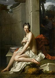 Suzanne im Bad, 1704 von Jean-Baptiste Santerre | Gemälde-Reproduktion