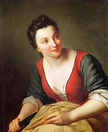 The Cook, Undated by Jean-Baptiste Santerre | Painting Reproduction