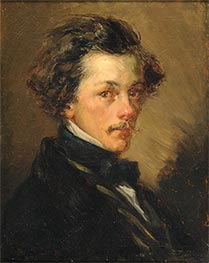 Porträt eines anonymen Mannes, c.1845 von Millet | Gemälde-Reproduktion