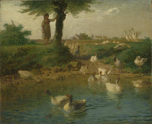 The Goosegirl, c.1866/67 by Millet | Painting Reproduction