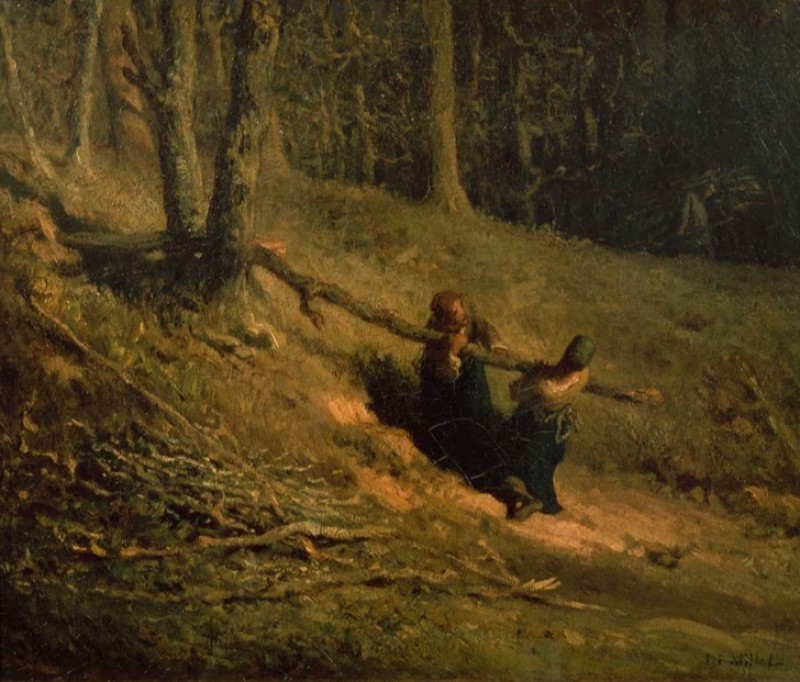 Millet | Women Carrying Brushwood, 1850s Women Carrying Brushwood, 1850s | Millet
