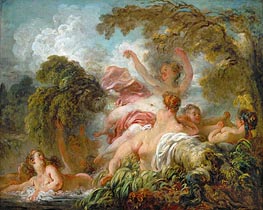 The Bathers, c.1765 by Fragonard | Painting Reproduction
