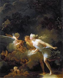 The Fountain of Love, c.1785 by Fragonard | Painting Reproduction
