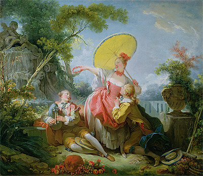 The Musical Contest, c.1754 | Fragonard | Painting Reproduction