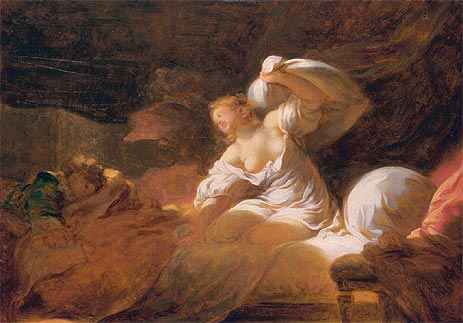 Der unnütze Widerstand, c.1770 | Fragonard