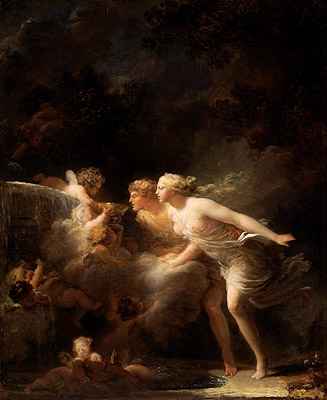 Der Brunnen der Liebe | Fragonard | Gemälde Reproduktion