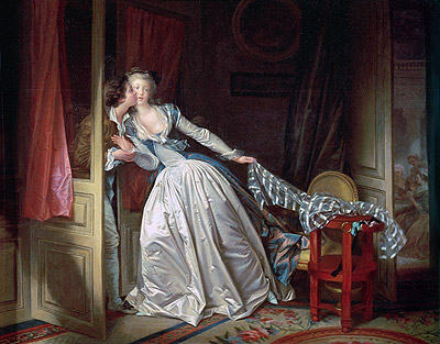 Der geraubte Kuss | Fragonard | Gemälde Reproduktion