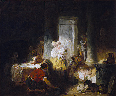Italian Interior | Fragonard | Painting Reproduction