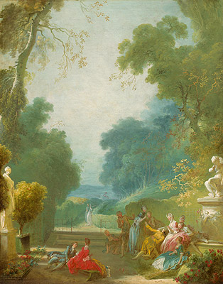 A Game of Hot Cockles, c.1767/73 | Fragonard | Painting Reproduction
