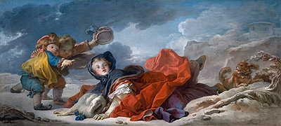 Winter | Fragonard | Painting Reproduction