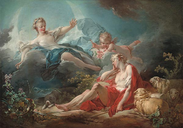 Diana and Endymion | Fragonard | Painting Reproduction