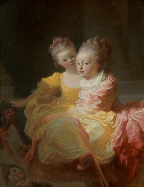 Die beiden Schwestern, c.1769/70 von Fragonard | Gemälde-Reproduktion
