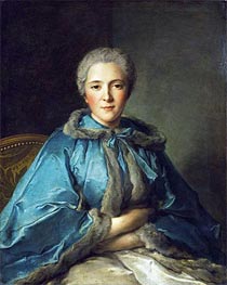 The Comtesse de Tillieres, 1750 von Jean-Marc Nattier | Gemälde-Reproduktion