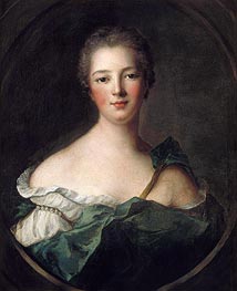 Jeanne-Antoinette Poisson, Marquise de Pompadour, c.1748 by Jean-Marc Nattier | Painting Reproduction