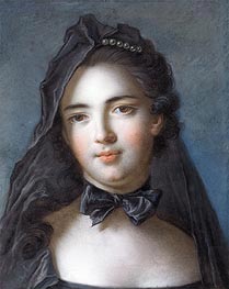 The Princess of Beauveau (Sophie Charlotte de la Tour D'Auvergne), n.d. by Jean-Marc Nattier | Painting Reproduction