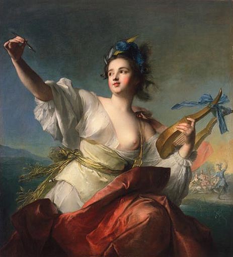 Terpsichore, Muse of Music and Dance, c.1739 | Jean-Marc Nattier | Painting Reproduction