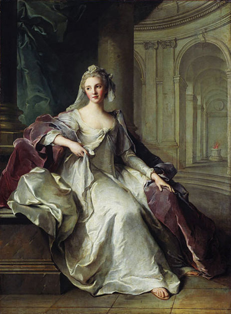 Portrait of Madame Henriette de France as a Vestal Virgin, c.1749 | Jean-Marc Nattier | Gemälde Reproduktion