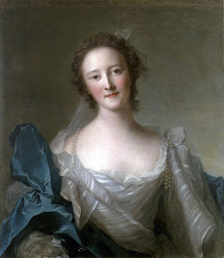 Portrait of Madame de Crozat de Thier, undated | Jean-Marc Nattier | Gemälde Reproduktion