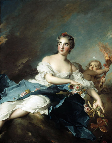 The Countess de Brac as Aurora, 1741 | Jean-Marc Nattier | Painting Reproduction