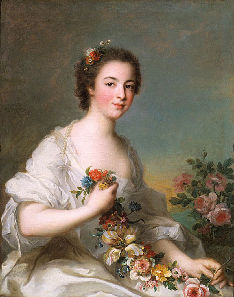 Portrait of a Lady, 1738 | Jean-Marc Nattier | Gemälde Reproduktion