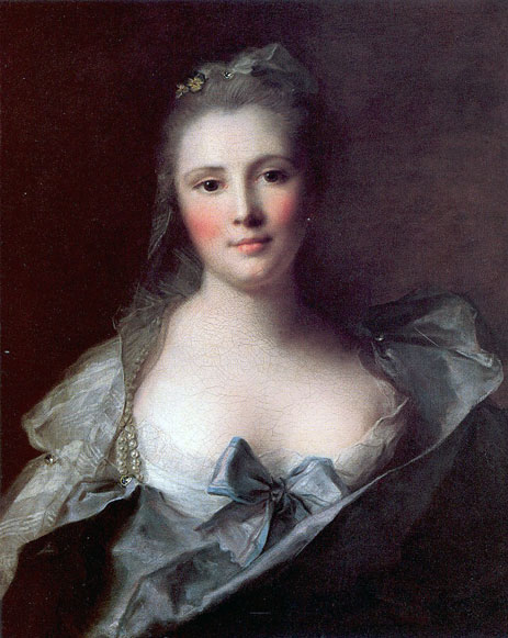 Portrait of Mademoiselle Marsollier, 1757 | Jean-Marc Nattier | Painting Reproduction