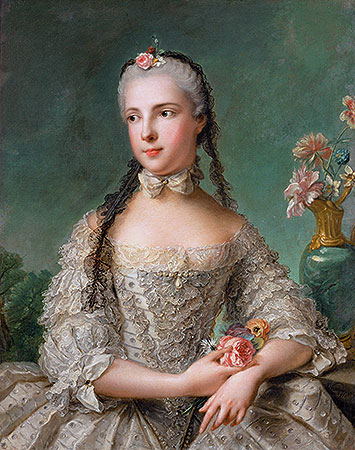 Prinzessin Maria Isabella von Parma, Gemahlin von Joseph II, 1758 | Jean-Marc Nattier | Gemälde Reproduktion