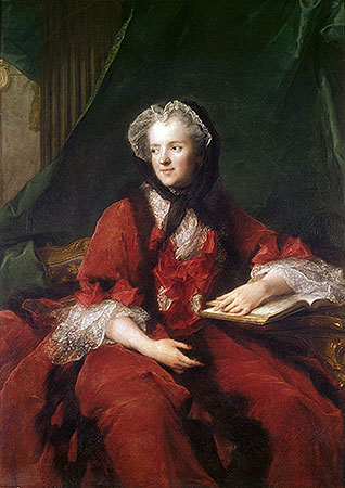 Portrait of Madame Maria Leszczynska, 1748 | Jean-Marc Nattier | Gemälde Reproduktion