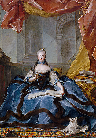 Marie-Adelaide of France, 1758 | Jean-Marc Nattier | Gemälde Reproduktion