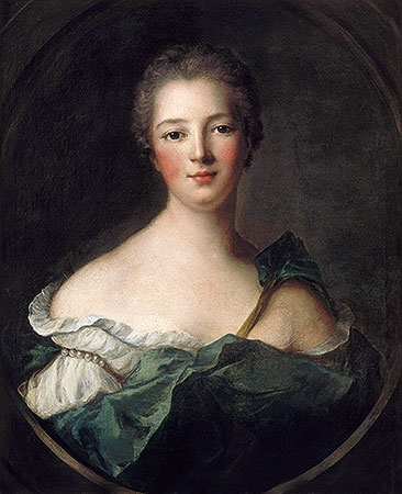 Jeanne-Antoinette Poisson, Marquise de Pompadour, c.1748 | Jean-Marc Nattier | Painting Reproduction