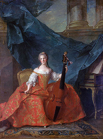 Anne-Henriette of France, 1754 | Jean-Marc Nattier | Painting Reproduction