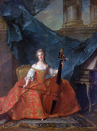 Anne-Henriette of France | Jean-Marc Nattier | Painting Reproduction